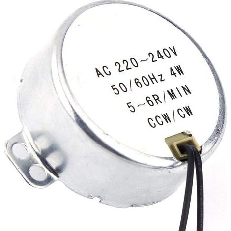 1 Stück elektrischer Synchronmotor 220-240 V Wechselstrom 4 W CW/CCW (5-6 U/min) (1/3)