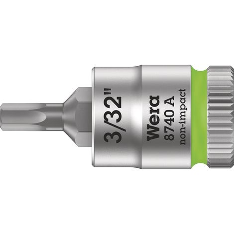 Wera 8740 A 05003381001 6 pans intérieurs Douille 1/4" (6.3 mm) X861211 (1/4)