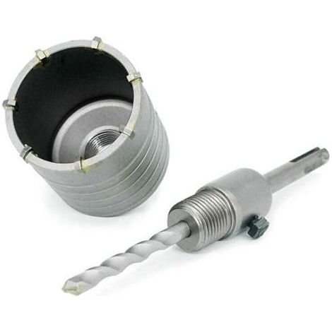 FENOPLASTICAForehill – Scie cloche béton 68mm – Adaptateur SDS Plus 110mm – Foret de centrage 8x110mm – Pour perçage précis dans maçonnerie et brique (1/5)