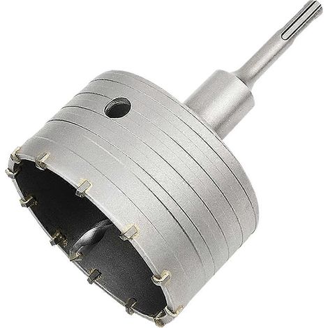 Scie cloche pour béton avec adaptateur SDS Plus 110 mm, pour brique, béton, ciment et pierre (adaptateur SDS Plus 100 mm + 110 mm) (1/5)