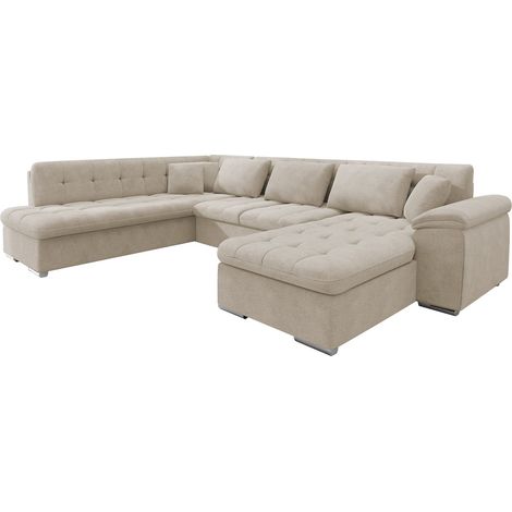 Sofá rinconero Comfivo Gemma, Nazar 225.02, Función de descanso, Almacenaje, 348x205x76cm, 0 (1/5)