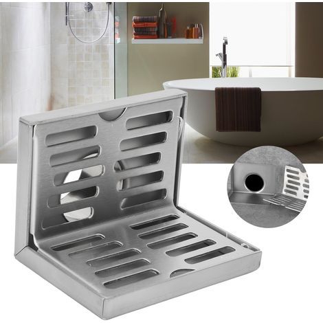 Drain d'angle en acier inoxydable résistant à l'usure et à la corrosion, durable pour sols. (1/5)