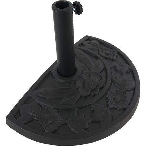 Demi-pied de parasol Parla pr balcon ou terrasse, aspect fonte