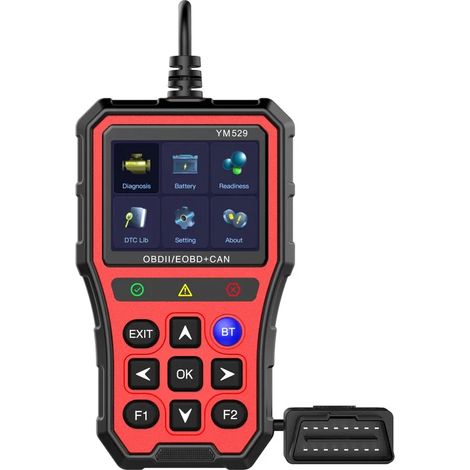 (Rouge) OBD, scanner, outil de diagnostic automobile, détecteur de pannes moteur, diagnostic automatique en un clic (1/5)