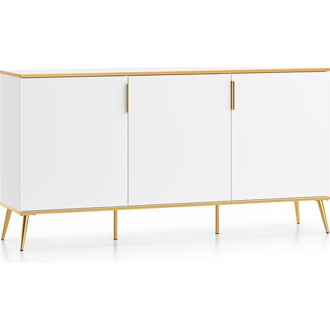 Buffet 3 ante Zora bianco 88cm