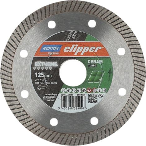 Norton Clipper Clipper Diamant-Trennsch.Extreme Ceramic 125x22,23