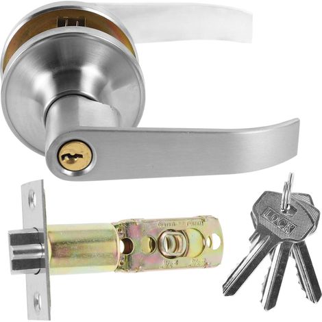 ORFOFE Lot de 1 poignées de porte sphériques avec serrure pour chambre (1/5)