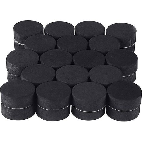 Lot de 24 pieds de support pour pots de fleurs d'extérieur en caoutchouc naturel, invisibles et en forme de coussinets. (1/2)