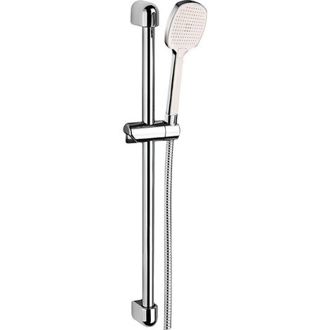 Brause-Set Daphni 600 mm, 4 Strahlarten Ø 120 mm chrom, Wandhalter höhenverstellbar