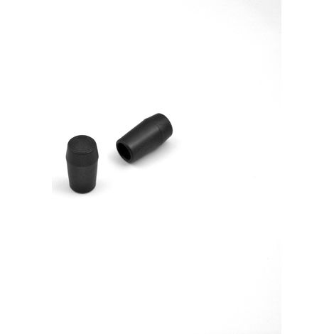 Embout enveloppant rond 10 mm – Usage intensif pour cannes et béquilles – Semelle épaisse pour surfaces dures – Couleur noire – Ajile (1/3)