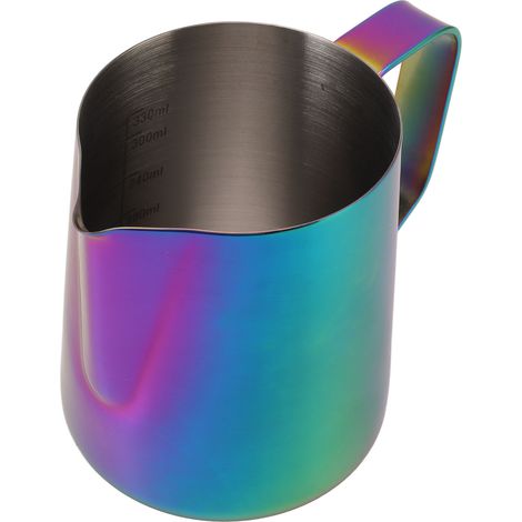 Pitcher à lait 600ml bec aigle pour mousseur à café, tasse en acier inoxydable 304 de qualité alimentaire avec échelle colorée