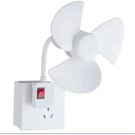 Mini ventilateur, Douille E27 Silencieux et puissant, Cuisine salle de bain dortoir d'étudiant usage domestique, Blanc (1/5)