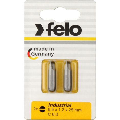 Juego de puntas para destornillador Felo industry 1 4 pulg hexagonal 2 piezas