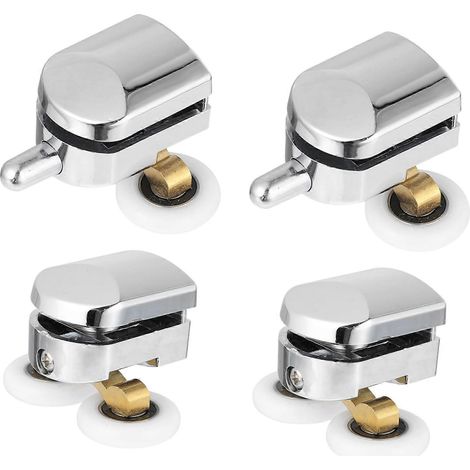 Roulettes, poulies et galets de rechange pour portes de douche coulissantes en verre et cabines de douche pivotantes (1/5)