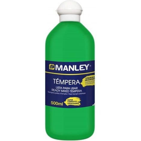 BOTE 500ML TEMPERA LIQUIDA MANLEY VERDE MNP18658
