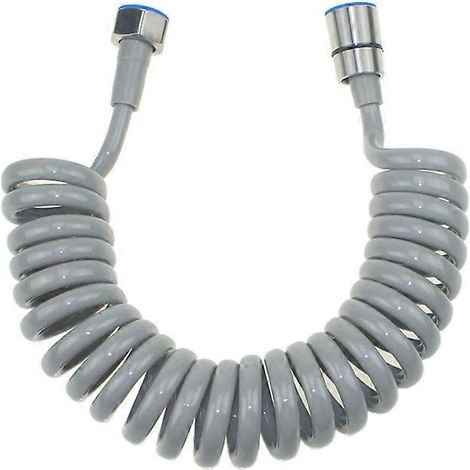 Flexible de douche en acier inoxydable - Flexible et télescopique - Pour eau, sanitaires, WC - Bidet - Douchette - 1,5 m (1/5)