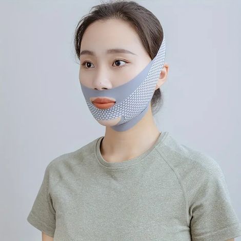 Bandeau liftant visage en V réutilisable pour affiner les contours du visage accessoire de beauté pour femme cadeau (1/5)