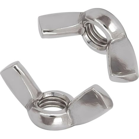 10 Pièces Écrou Papillon en Acier Inoxydable M8 écrous à oreilles Écrous à Ailettes pour Outils de Bricolage réparation à domicile Fixation Accessoire en appareils électriques (1/5)