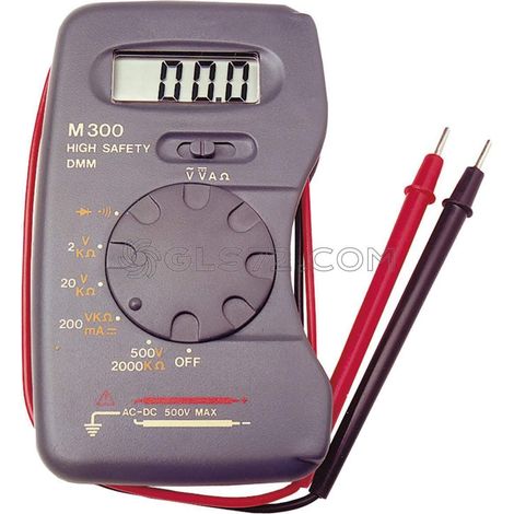 MULTIMETRO DIGITAL AMPERIMETRO VOLTIMETRO TESTER MEDIDOR CORRIENT FERVI T051 (1/2)