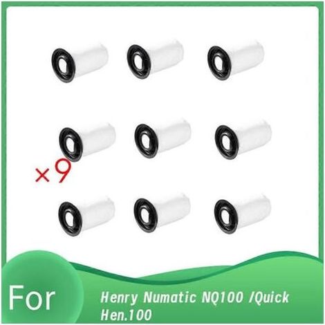 Lot de 9 sacs à poussière pour balayeuse Henry Numatic NQ100 / Quick Hen.100 : accessoires pour une efficacité de nettoyage accrue (1/5)