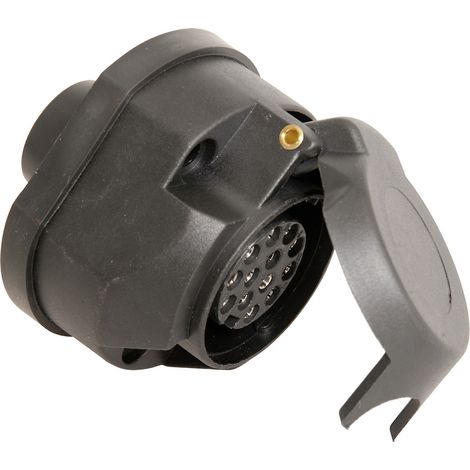 HP Autozubehör 28253 Anhänger-Steckdose [Stecker 15polig - Steckdose 13polig] Kunststoff