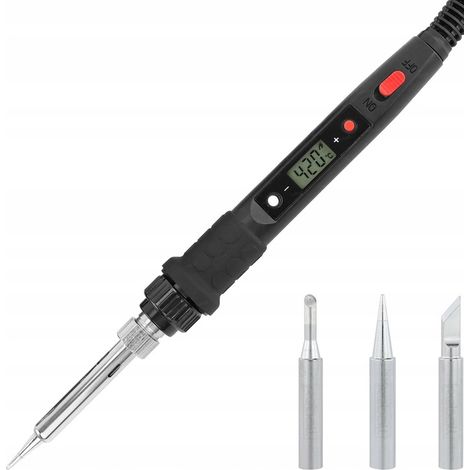 Soldador de precisión S801A 80W con control de temperatura + 3 puntas 900M