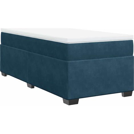Maison Exclusive - Cama box spring con colchón terciopelo azul os (1/5)