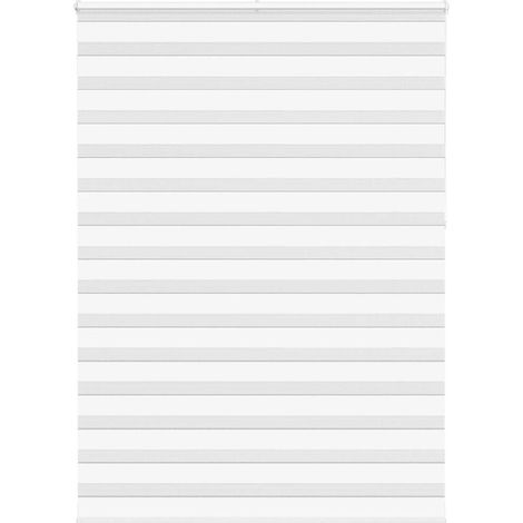 Doppelrollo Weiß 155x230 cm Stoffbreite 150,9 cm Polyester