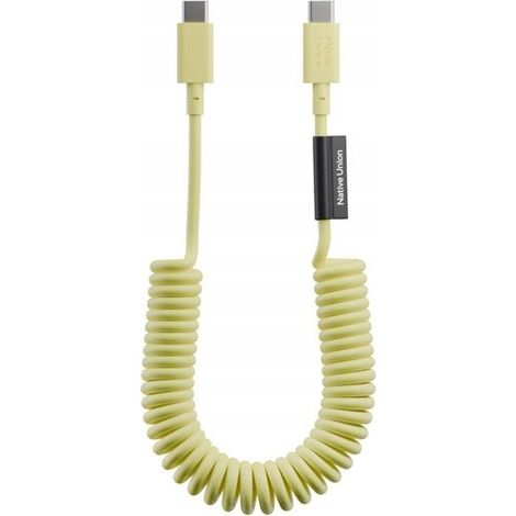 Native Union Pop Cable - USB-C - USB-C-Kabel, 2,4 m, 60 W (Zitrone) (1/3)