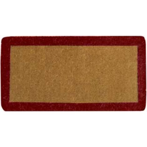 Zerbino imperiale a fascia rosso spessore mm.38 - cm.70x140, spessore mm.38 1 pezzi