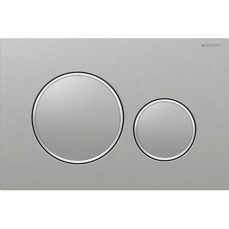 PLACCA DI COMANDO SIGMA20 DOPPIO TASTO  ACCIAO INOX     GEBERIT