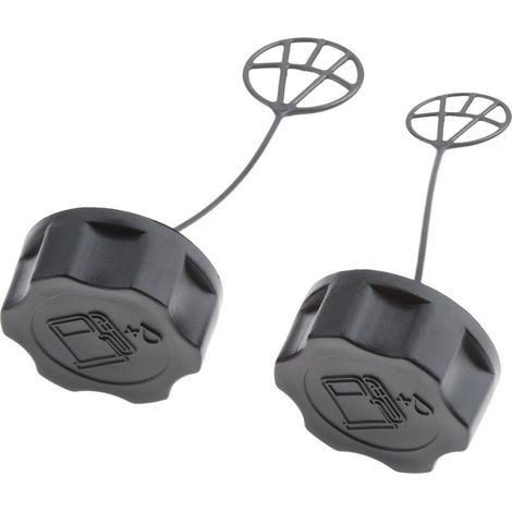 Bouchons de Réservoir de Carburant Bouchon d'Essence Carburant pour Tondeuse à Gazon,Débroussailleuse,2pcs (1/4)
