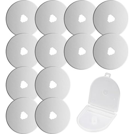 Lames de Rechange pour Cutter Rotatif, 45mm Lame Rotatives, pour le Quilting, le Papier, le Tissu, le Scrapbooking, la Couture, la Découpe de Tissu (1/5)