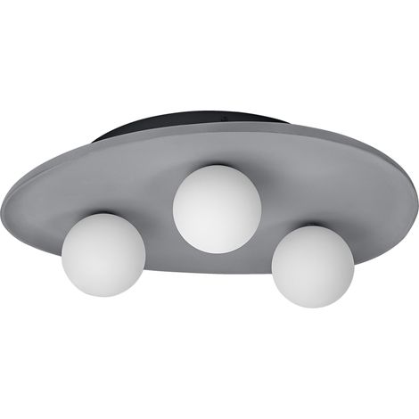 OSRAM Decor Nest Plafonnier décoratif en béton, 3 têtes, avec culot enfichable G9, IP20, gris (1/5)