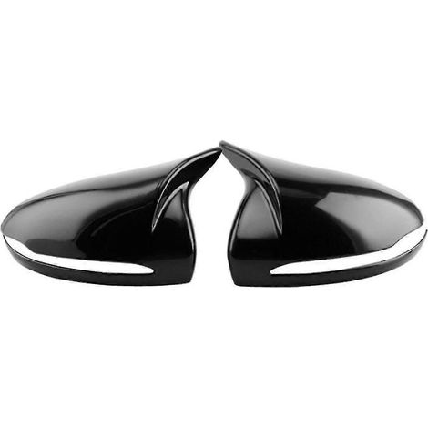 Pour W205 W213 W222, garniture de rétroviseur latéral style corne, noir brillant A0998110122 A0998110222 (1/5)