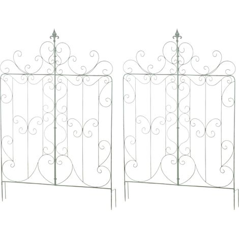 Jeu de 2 treillages Mandevilla Vert antique