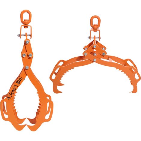 Pinces de levage de journal, haute capacité de charge, design de poignée ergonomique, Orange (1/2)