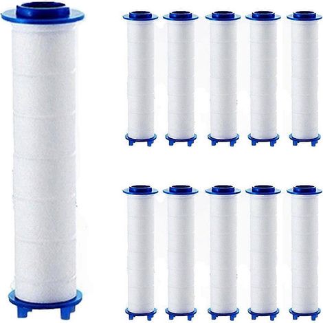 Filtres pour pommeau de douche, filtre de rechange pour pommeau de douche avec douchette, filtre en coton PP de 7,4 cm (11 pièces) (1/5)