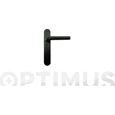 MANILLA INOX PLACA COLORES (JUEGO) L-NEGRA - 05756