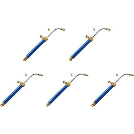 5X Torche de Soudage en Laiton, Torche de Coupe de Gaz D'Or, Tuyau de Combustion (1/5)