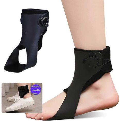 Orthèse pour pied tombant, attelle pour améliorer la démarche (gauche L), orthèse de cheville ajustable AFO (1/5)