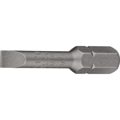 Hazet Bit 5/16 (8 mm) Sechskant massiv, Schlitz Profil, SW 0,8 x 5,5 mm (1/2)