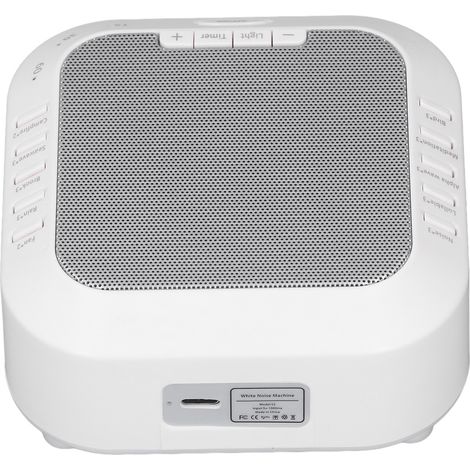 Machine à bruit blanc, 28 sons, veilleuse portable, minuterie musicale, machine à sons pour bébé pour l'endormissement (1/5)