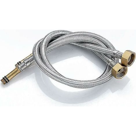 2 Pieces of 60cm Stainless Steel Hose Basin Faucet Water Inlet Pointed Hose A
