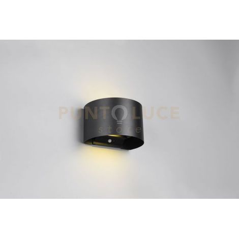 TALENT APPLIQUE LED 1W 100lm, 3000K  DA ESTERNO TONDA NERA RICARICABILE CON DIFFUSORE REGOLABILE E CON BASE MAGNETICA L. 16CM IP44