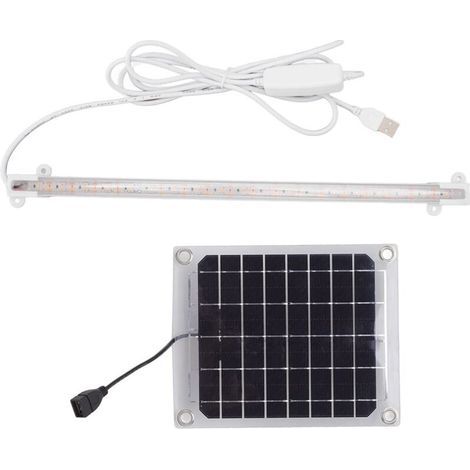 LED Grow Light Strip, Solar Grow Light, LED Grow Light Strip for Balcony Greenhouse, Herbs, Vegetables, Flowers (1) (1/4)