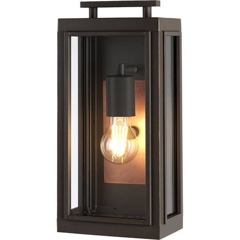 Wandleuchte Außenlampe Wandlampe Außenleuchte Bronze Kupfer Alu Glas 1-flammig (1/5)