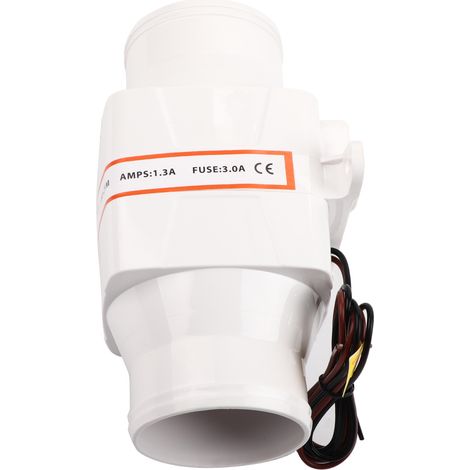 Ventilateur de cale marin en ligne de 3 pouces, silencieux et puissant, pour yacht, bateau et camping-car (24 V) (1/5)
