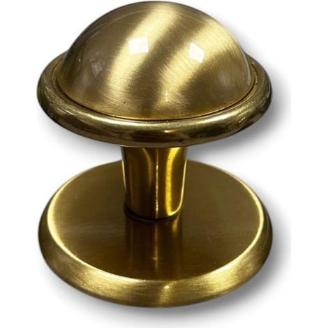 Pomo per Porta Blindata d'entrata Pomolo per Portoncino Portone Oro Satinato in (1/4)