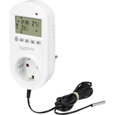 Sygonix SY-5372566 Universalthermostat Zwischenstecker Wochenprogramm 1 St. (1/5)